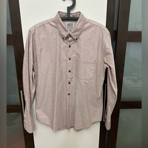 NAKED AND FAMOUS Denim Button Down Shirt Size Large